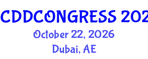 International Congress on Medicinal Chemistry, Drug Discovery & Drug Delivery (MCDDCONGRESS) October 22, 2026 - Dubai, United Arab Emirates