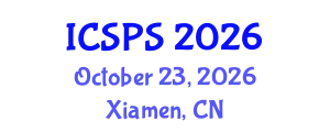 International Conference on Signal Processing Systems (ICSPS) October 23, 2026 - Xiamen, China