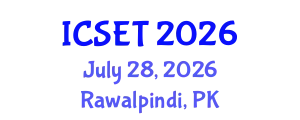 International Conference on Science, Engineering & Technology (ICSET) July 28, 2026 - Rawalpindi, Pakistan