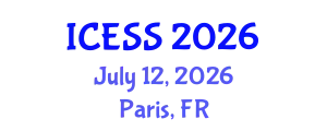 International conferences on Economics and Social Sciences (ICESS) July 12, 2026 - Paris, France