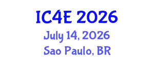 International Conference on E-Education, E-Business, E-Management and E-Learning (IC4E) July 14, 2026 - Sao Paulo, Brazil