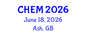 Global Summit on Innovations in Catalysis, Chemical Engineering & Sustainable Tech (CHEM) June 18, 2026 - Ash, United Kingdom