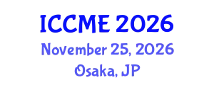 International Conference on Chemical and Material Engineering (ICCME) November 25, 2026 - Osaka, Japan