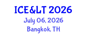 International Conference on Education & Learning Technology July 06, 2026 - Bangkok, Thailand
