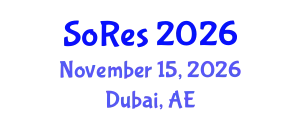 International Conference on Interdisciplinary Research in Social Sciences (SoRes) November 15, 2026 - Dubai, United Arab Emirates