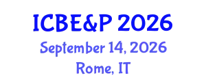 International Conference on Business, Economics & Policy September 14, 2026 - Rome, Italy