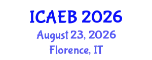 International Conference on Applied Economics and Business (ICAEB) August 23, 2026 - Florence, Italy