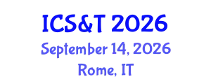 International Conference on Science & Technology September 14, 2026 - Rome, Italy