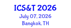 International Conference on Science & Technology July 07, 2026 - Bangkok, Thailand
