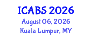 International Conference on Advances in Biological Sciences August 06, 2026 - Kuala Lumpur, Malaysia