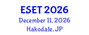 International Conference on E-Society, E-Education and E-Technology (ESET) December 11, 2026 - Hakodate, Japan