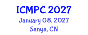 Int'l Conference on Materials Physics and Chemistry January 08, 2027 - Sanya, China