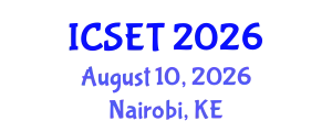 International Conference on Science, Engineering & Technology (ICSET) August 10, 2026 - Nairobi, Kenya