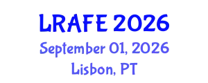 International Conference on Research in Agricultural & Food Engineering (LRAFE) September 01, 2026 - Lisbon, Portugal