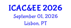 International Conference on Advances in Civil & Environmental Engineering September 01, 2026 - Lisbon, Portugal