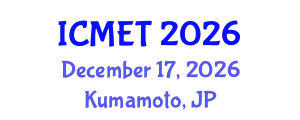 International Conference on Modern Educational Technology (ICMET) December 17, 2026 - Kumamoto, Japan