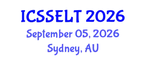 International Conference on Social Science, E-Education and New Learning Technologies (ICSSELT) September 05, 2026 - Sydney, Australia