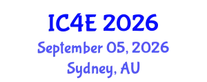 International Conference on E-Education, E-Business, E-Management and E-Learning (IC4E) September 05, 2026 - Sydney, Australia