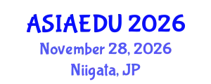 Asia Conference on Education Technology (ASIAEDU) November 28, 2026 - Niigata, Japan