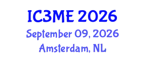 International Conferences on Mining, Metallurgy, and Materials Engineering (IC3ME) September 09, 2026 - Amsterdam, Netherlands