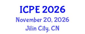 International Conference on Power Engineering (ICPE) November 20, 2026 - Jilin City, China