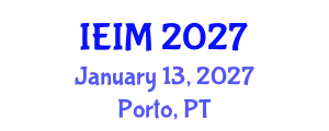 International Conference on Industrial Engineering and Industrial Management (IEIM) January 13, 2027 - Porto, Portugal