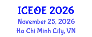 International Conference on Environment and Ocean Engineering (ICEOE) November 25, 2026 - Ho Chi Minh City, Vietnam