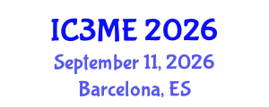 International Conferences on Mining, Metallurgy, and Materials Engineering (IC3ME) September 11, 2026 - Barcelona, Spain