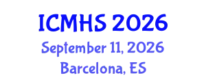 International Conferences on Medical and Health Science (ICMHS) September 11, 2026 - Barcelona, Spain