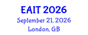 International Conference on Education and Artificial Intelligence Technologies (EAIT) September 21, 2026 - London, United Kingdom