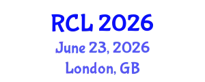 Reset Connect (RCL) June 23, 2026 - London, United Kingdom