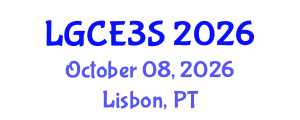 World Congress on Green Chemical Engineering, Energy & Environmental Sustainability (LGCE3S) October 08, 2026 - Lisbon, Portugal