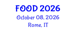 International Conference on  Food and Nutrition (FOOD) October 08, 2026 - Rome, Italy