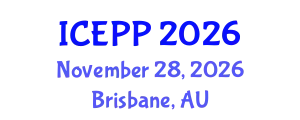 International Conference on Environment Pollution and Prevention (ICEPP) November 28, 2026 - Brisbane, Australia