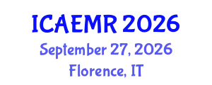 International Conference on Advanced Energy Materials and Research (ICAEMR) September 27, 2026 - Florence, Italy