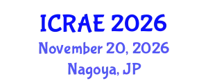 International Conference on Robotics and Automation Engineering (ICRAE) November 20, 2026 - Nagoya, Japan