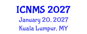 International Conference on Nano and Materials Science (ICNMS) January 20, 2027 - Kuala Lumpur, Malaysia