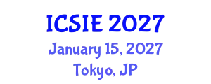 International Conference on Software and Information Engineering (ICSIE) January 15, 2027 - Tokyo, Japan