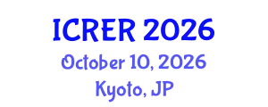 International Conference on Resources and Environmental Research (ICRER) October 10, 2026 - Kyoto, Japan