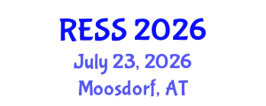 Global Summit on Renewable Energy, Storage and Sustainability (RESS) July 23, 2026 - Moosdorf, Austria