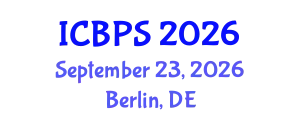 International Conference on Biopolymers and Polymers (ICBPS) September 23, 2026 - Berlin, Germany