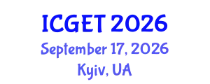 International Conference on Green Energy and Technology (ICGET) September 17, 2026 - Kyiv, Ukraine