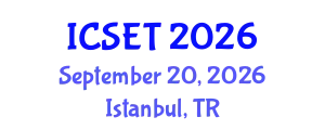 International Conference on Science, Engineering & Technology (ICSET) September 20, 2026 - Istanbul, Turkey