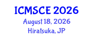 International Conference on Mechatronics Systems and Control Engineering (ICMSCE) August 18, 2026 - Hiratsuka, Japan