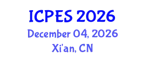 International Conference on Power and Energy Systems (ICPES) December 04, 2026 - Xi'an, China