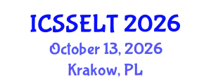 International Conference on Social Science, E-Education and New Learning Technologies (ICSSELT) October 13, 2026 - Krakow, Poland