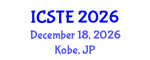 International Conference on Software Technology and Engineering (ICSTE) December 18, 2026 - Kobe, Japan