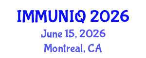 Immunology Conference (IMMUNIQ) June 15, 2026 - Montreal, Canada