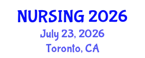 Nursing Conference (NURSING) July 23, 2026 - Toronto, Canada