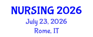 Nursing Conference (NURSING) July 23, 2026 - Rome, Italy